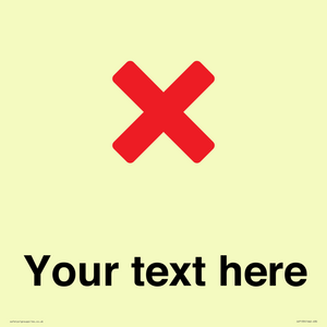 Custom plain background, red cross sign